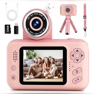 Kids Selfie Camera,Chritmas Birthday Gift for 3-9 Years Old Girls